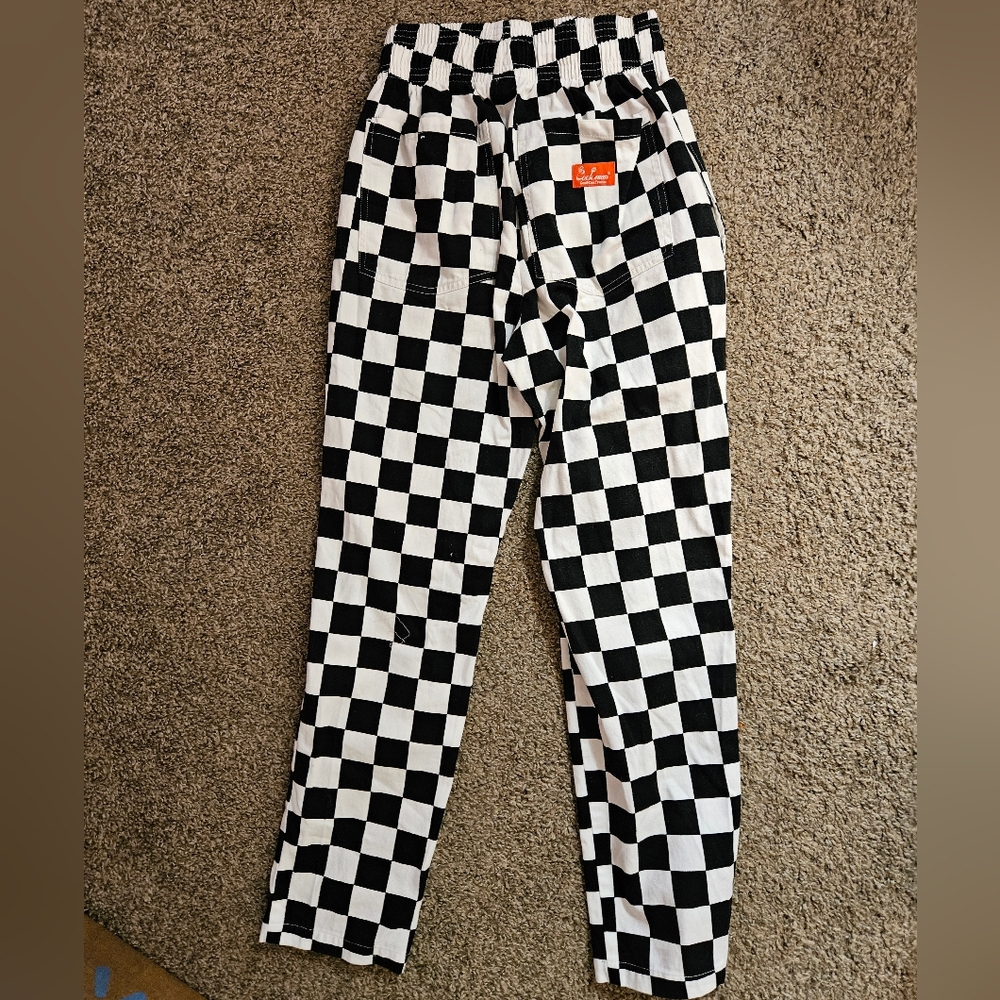 Cookman Black And White Checkered Chef Pants - Picture 6 of 8
